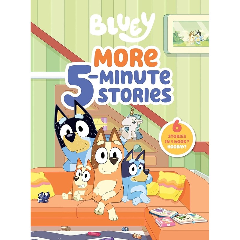 (09/30/25 PREORDER) Bluey: More 5-Minute Stories: 6 Stories in 1 Book? Hooray!