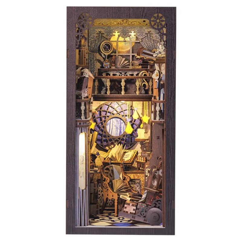 Hands Craft – DIY Book Nook Kit: Nebula Common Room with Dust Cover