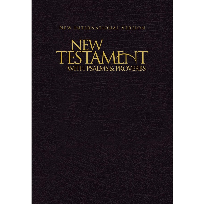 NIV, New Testament with Psalms and Proverbs, Pocket-Sized, Paperback, Black Paperback