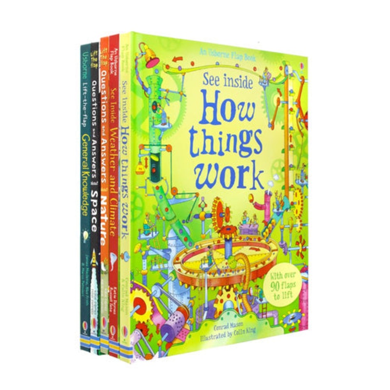 Usborne – Lift The Flap (5 Books Collection with over 380 Flaps to Lift)