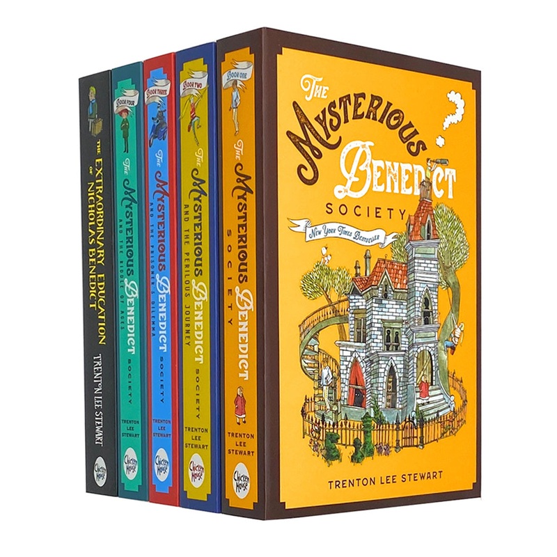 The Mysterious Benedict Society Complete Series 5 Book Collection Set by Trenton Lee Stewart | Thrilling Mystery & Adventure for 12+ years