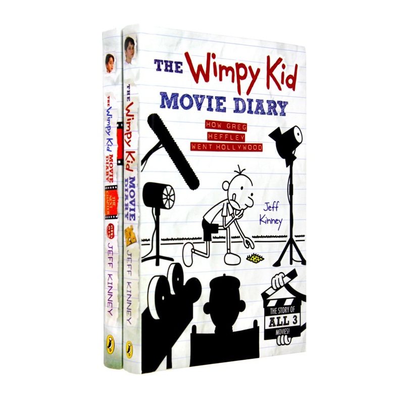 The Wimpy Kid Movie Diary Collection 2 Books Set by Jeff Kinney  The Next Chapter & How Greg Heffley Went Hollywood | Children’s Humor, Kids Series