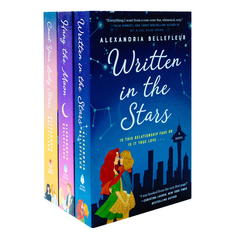Written in the Stars 3-Book Collection by Alexandria Bellefleur  Includes Hang the Moon, Count Your Lucky Stars & More   Romance, Love, Emotions