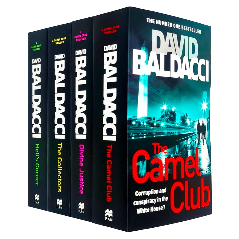 David Baldacci A Camel Club Thriller Collection 4 Books Set (Hell’s Corner, Divine justice, The Camel Club, The Collectors)
