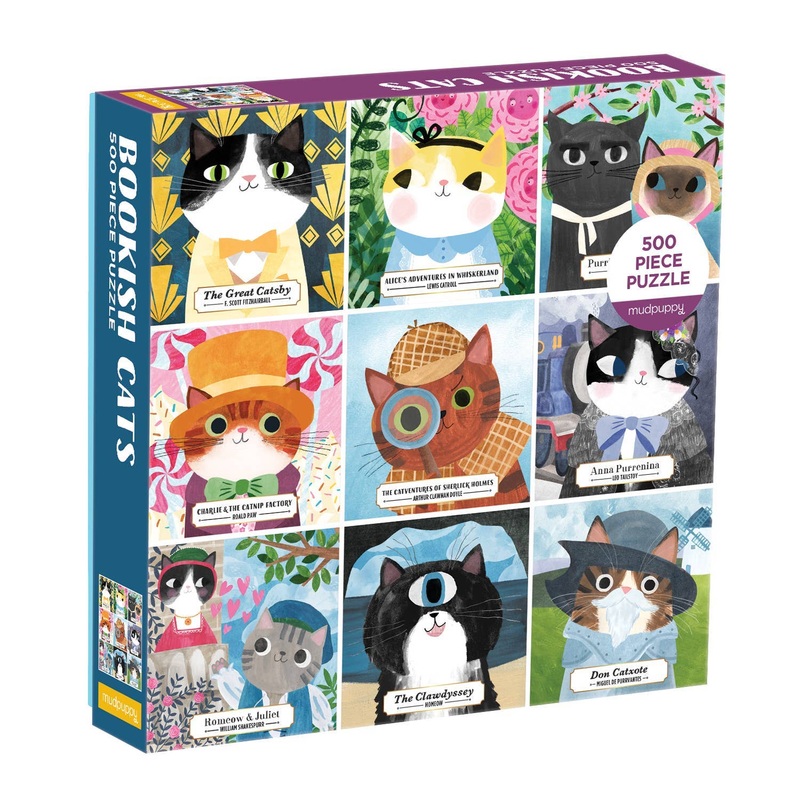 Puzzle – Bookish Cats 500 Piece Family