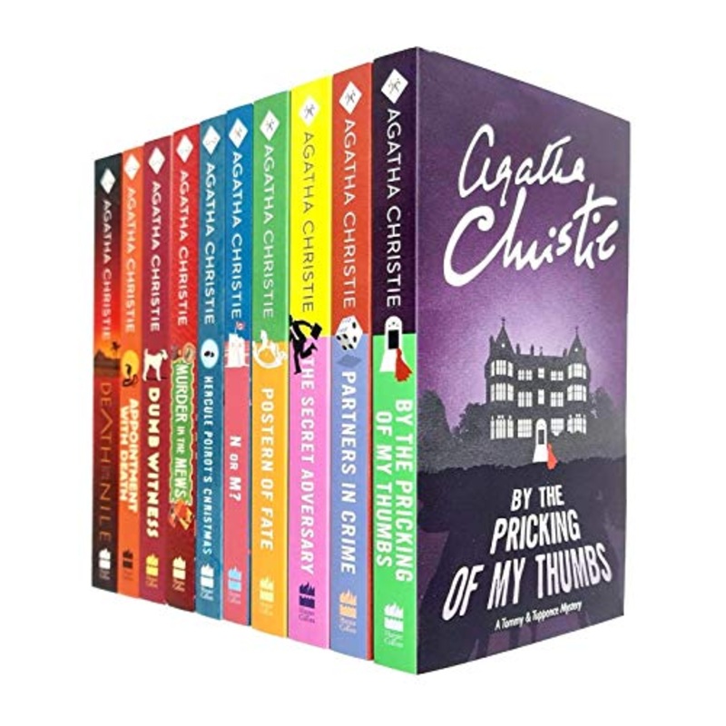 Agatha Christie Hercule Poirot & Tommy and Tuppence Series Collection 10 Books Set