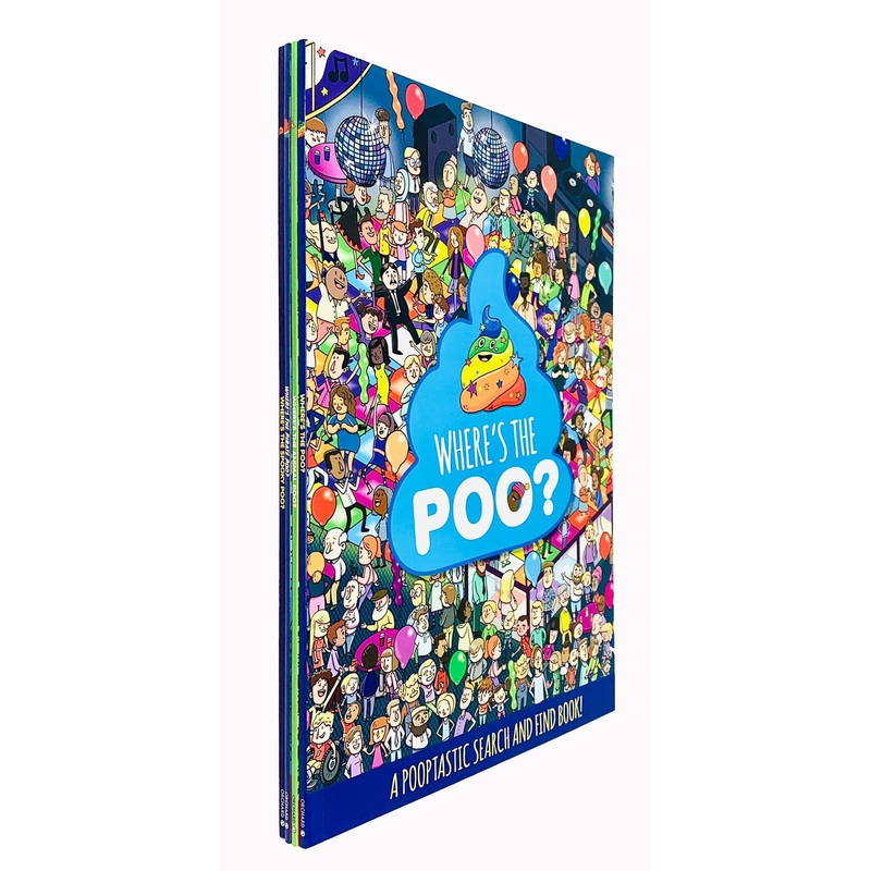 Where’s the Poo…? Search and Find Collection 4 Books Set by Alex Hunter (Where’s the Poo?, Where’s the Animal Poo?, Where’s the Pirate Poo?, Where’s the Spooky Poo?)