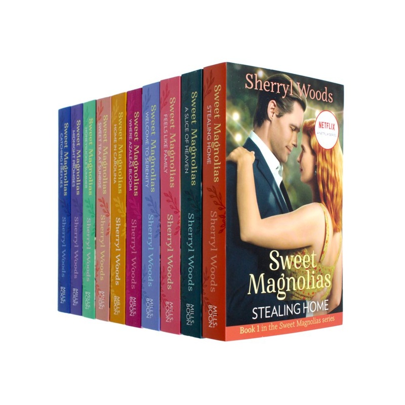 The Sweet Magnolias Series Books 1 – 10 Collection Set by Sherryl Woods NETFLIX (Stealing Home, Slice of Heaven, Feels Like Family, Welcome to Serenity & MORE!)