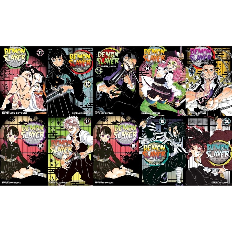 Demon Slayer Kimetsu no Yaiba Series 11-20 Collection 10 Books Set by Koyoharu Gotouge (Volume – 11,12,13,14,15,16,17,18,19,20)