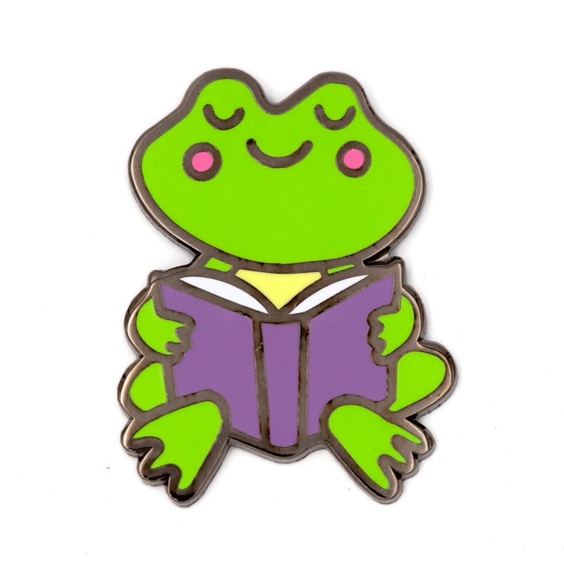 These Are Things – Reading Frog Enamel Pin