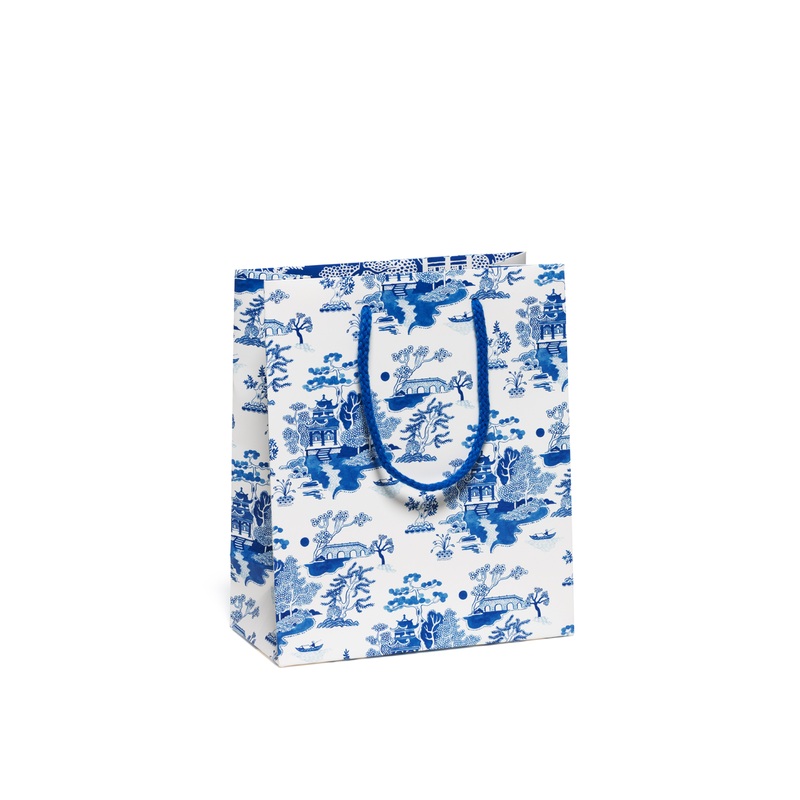 Blue Chinoiserie gift bag