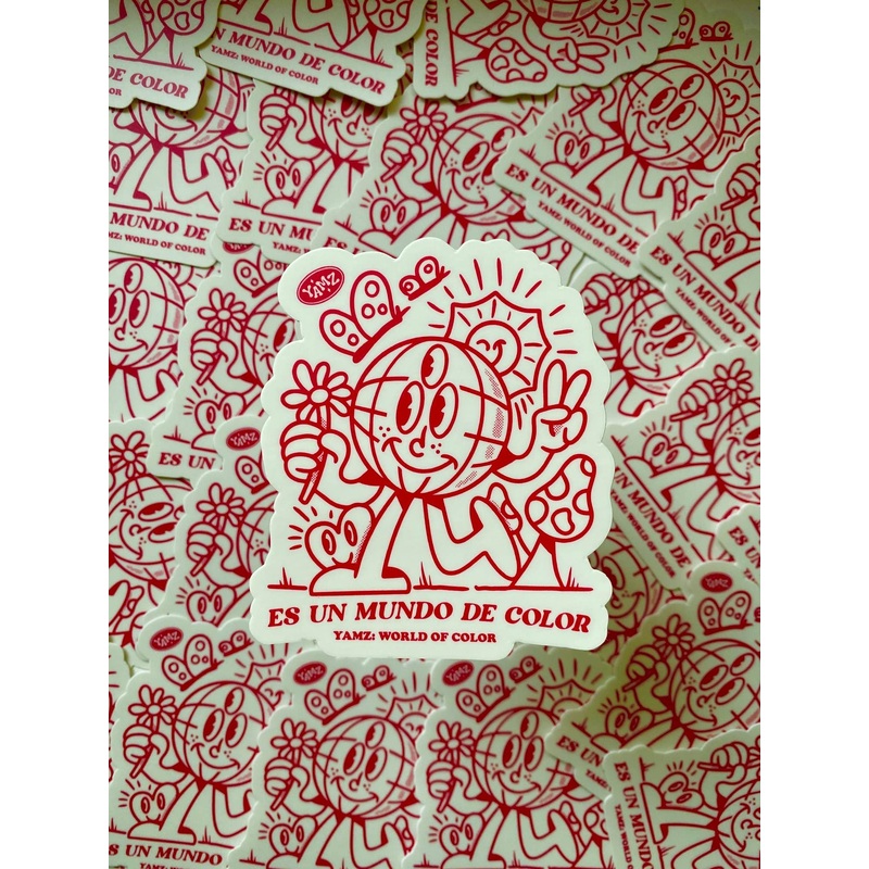 Es Un Mundo De Color Sticker