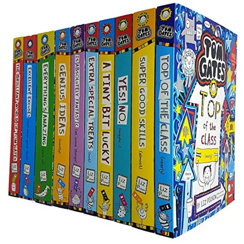 Tom Gates Series 1 & 2: 10 Books Collection Set By Liz Pichon