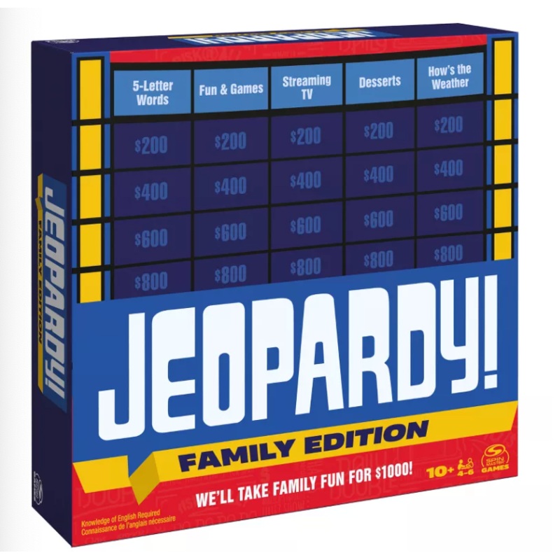 Jeopardy Board Game