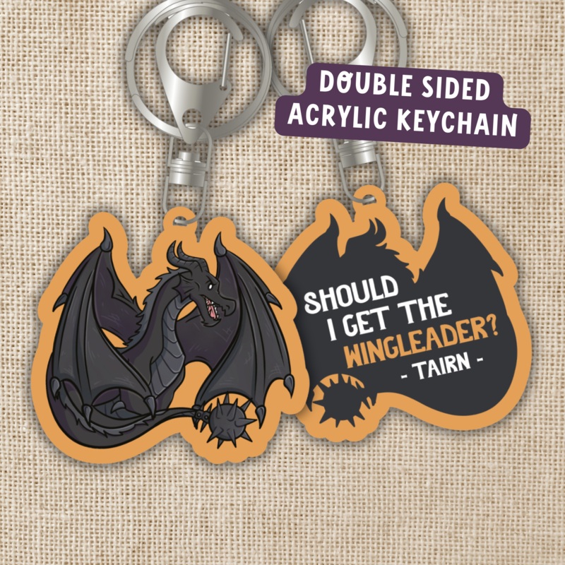 Keychain – Tairn Quote | Fourth Wing