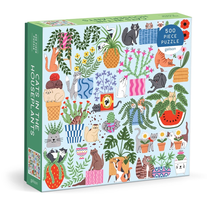 Galison: Cats in the Houseplants 500 Piece Puzzle