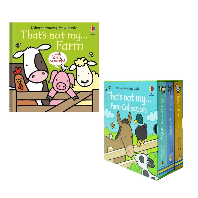 That’s Not My Farm Series By Fiona Watt And Rachel Wells 4 Books Collection (That’s not my Lamb, Duck, Donkey & Farm)