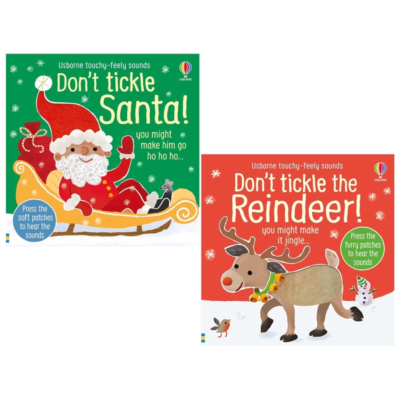 Usborne Don’t Tickle Christmas Collection 2 Book Set (Don’t Tickle Santa & Don’t Tickle the Reindeer) by Sam Taplin