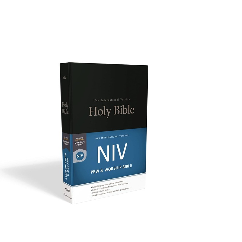 NIV, Pew and Worship Bible Hardcover Black