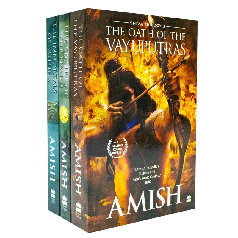 The Shiva Trilogy 3 Book Set by Amish Tripathi  Immortals of Meluha, Secret of the Nagas, Oath of the Vayuputras | Indian Mythology, Epic Fiction