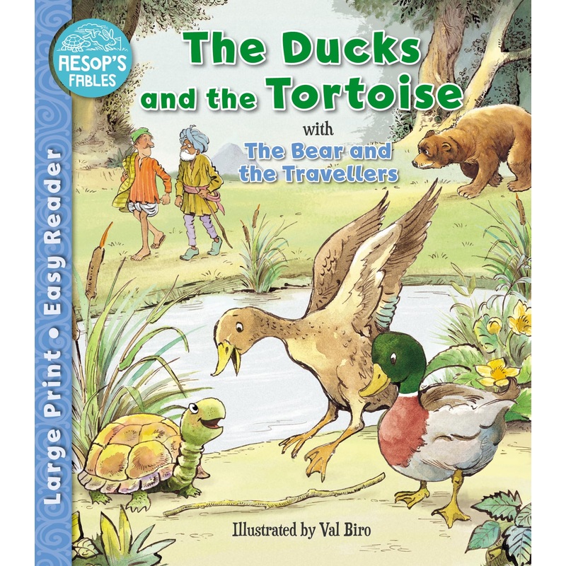 The Ducks and the Tortoise and The Bear Book – Easy Readers from Aesop’s Fables for 6+ Years for Children