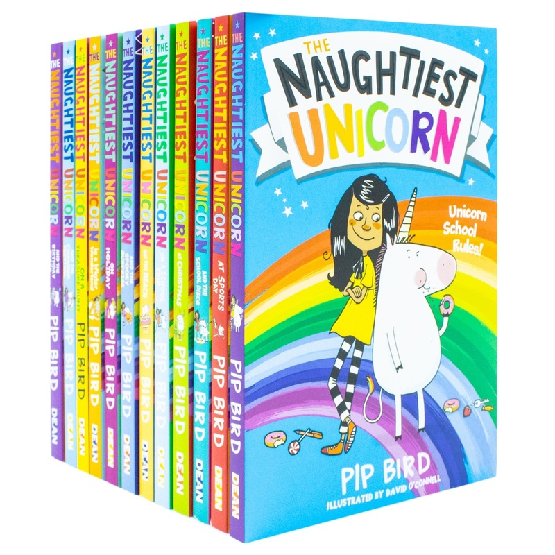 The Naughtiest Unicorn Series 12 Books Collection Set by Pip Bird – Fun,Magical Adventure Stories for Kids aged 8+, Popular Illustrated Junior Fiction