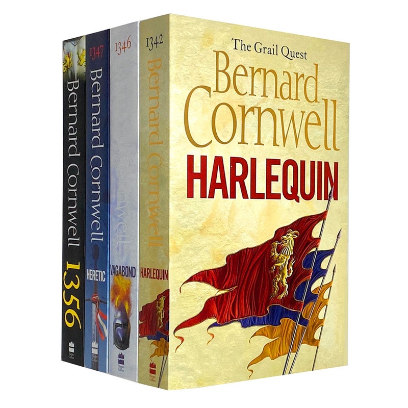 Bernard Cornwell The Grail Quest Collection 4 Books Set Pack Inc 1356, Harlequin…