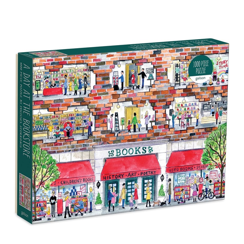 Galison: Michael Storrings A Day at the Bookstore 1000 Piece Puzzle
