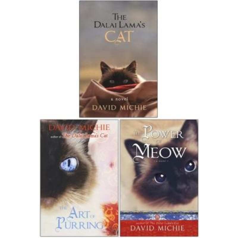 David Michie The Dalai Lamas Cat 3 Books Collection Set The Dalai Lamas Cat The Art Of Purring The..