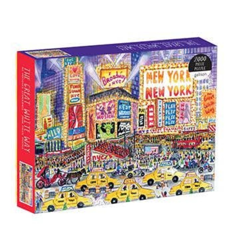 Galison Michael Storrings The Great White Way 2000 Piece Puzzle