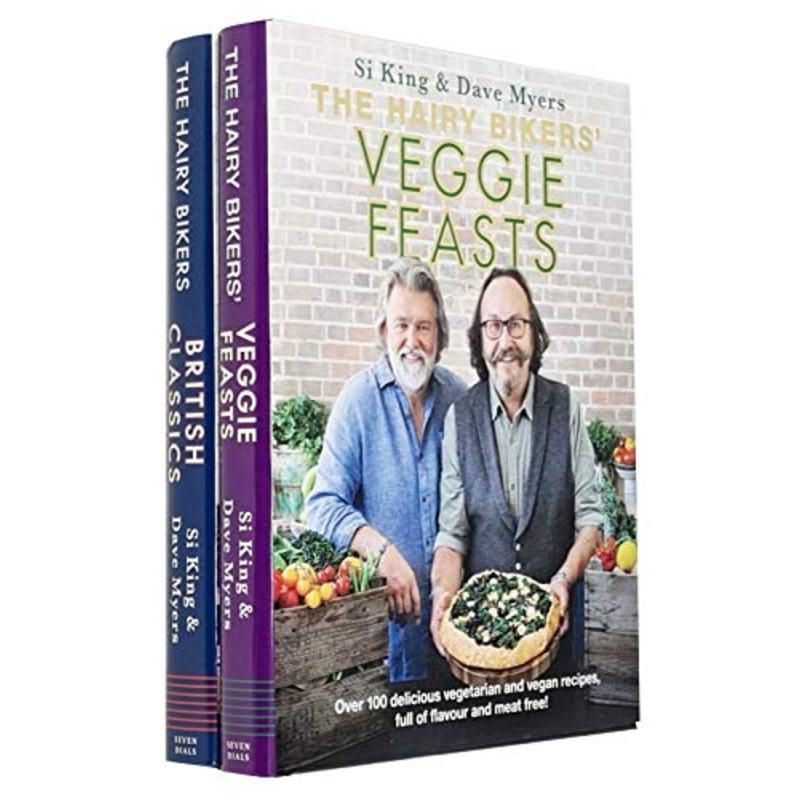 The Hairy Bikers’ Veggie Feasts & The Hairy Bikers’ British Classics By Hairy Bikers 2 Books Collection Set