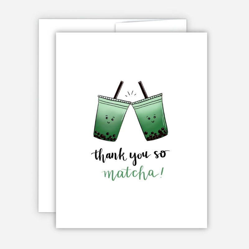 Greeting Card – Thank you so Matcha Card