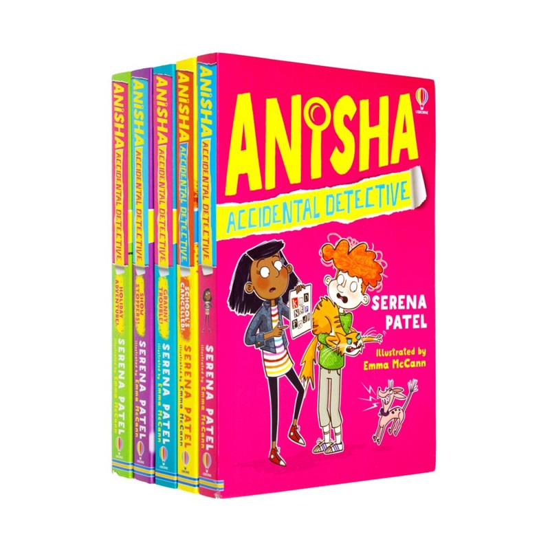 Anisha Accidental Detective Series 5 Book Collection Set by Serena Patel  Fun Mystery Adventures for Kids 9+, Humorous Fiction Series