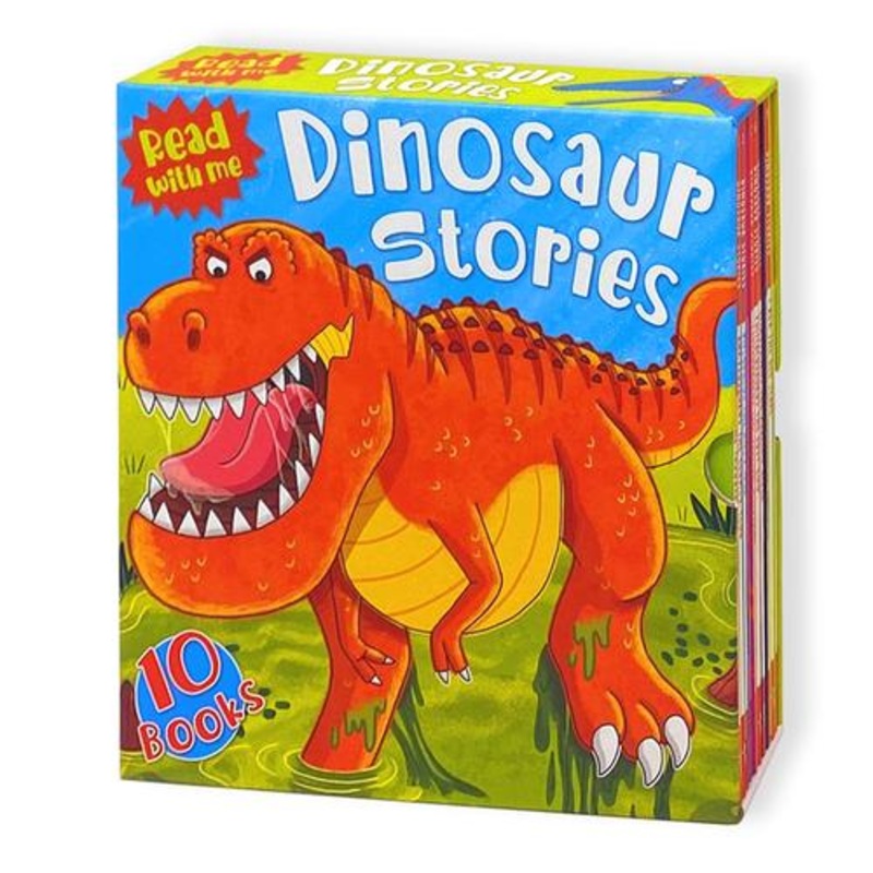 Dinosaur Adventure Stories 10 Books Collection Box Set by Miles Kelly (Allosaurus, Ankylosaurus, Diplodocus & MORE)