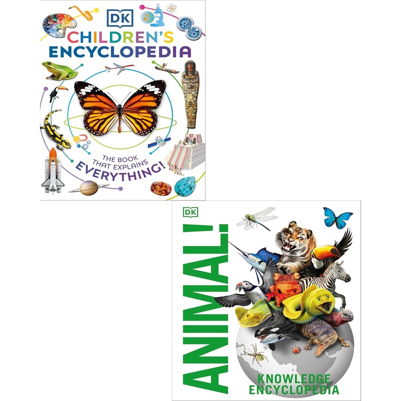 Dk Childrens Encyclopedia, Knowledge Encyclopedia Animal 2 Books Collection Set