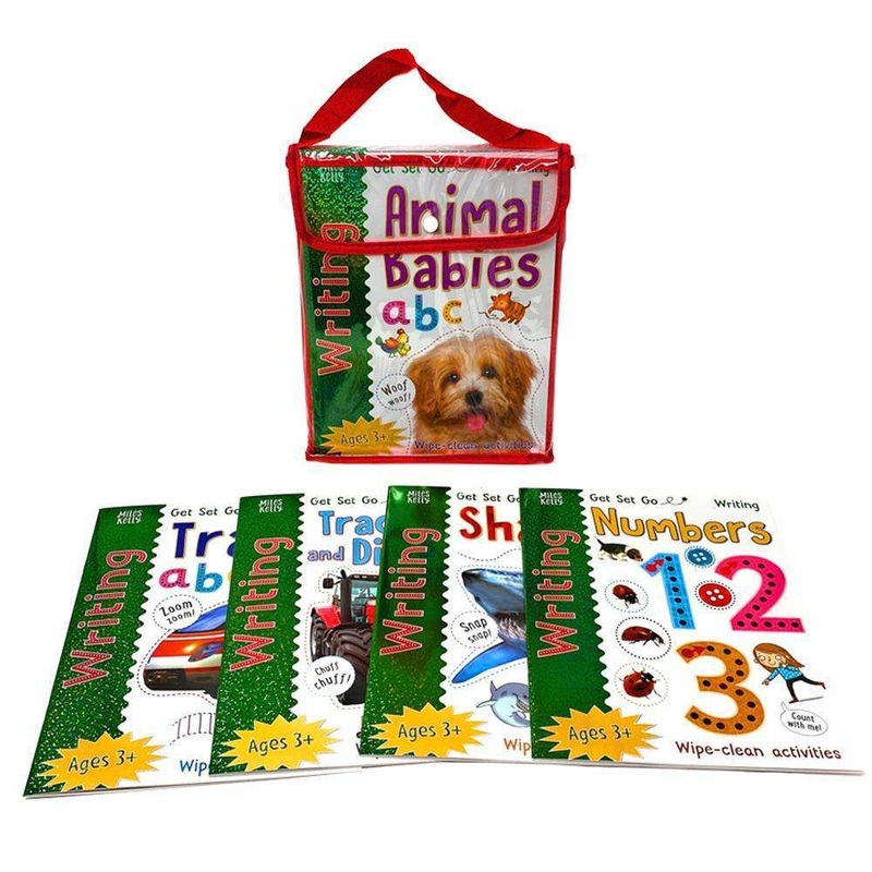 Wipe and Clean Get Set Go Writing Activity 10 Book Set Collection Pack – Ages 3+