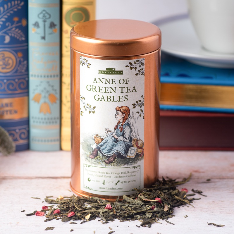 Anne of Green Tea Gables – Loose Tea Tin with Bookmark Black
