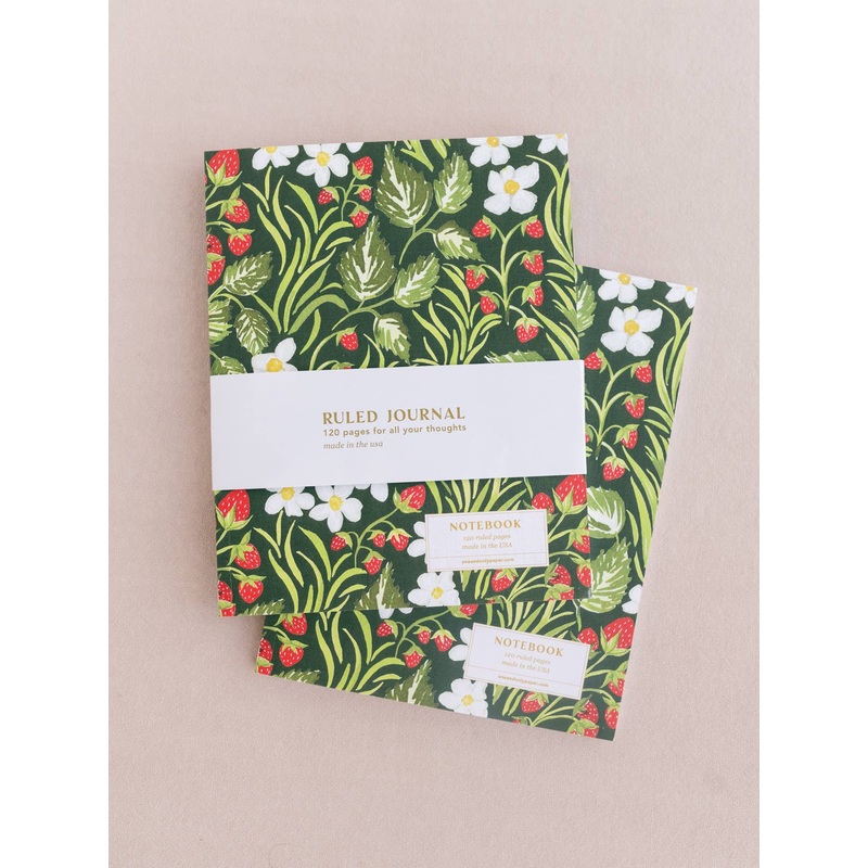 Wild Strawberry Perfect Bound Ruled Journal