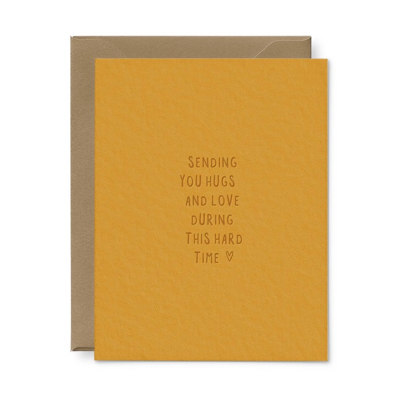 Sending You Hugs Sympathy Greeting Card