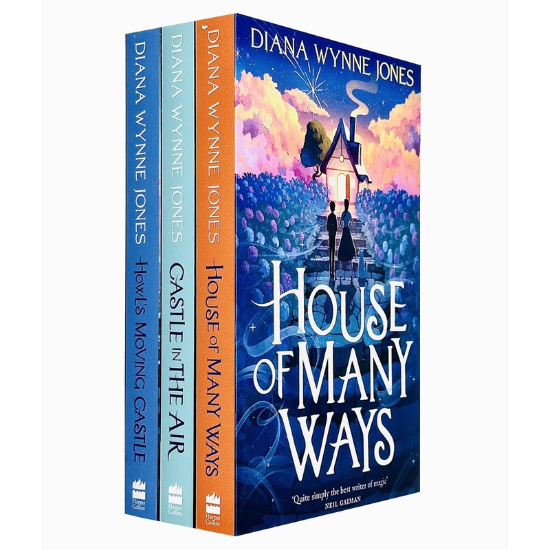 Diana Wynne Jones 3 Books Set Collection, House Of Many Ways, Castle In The Air, Howl’s Moving Castle