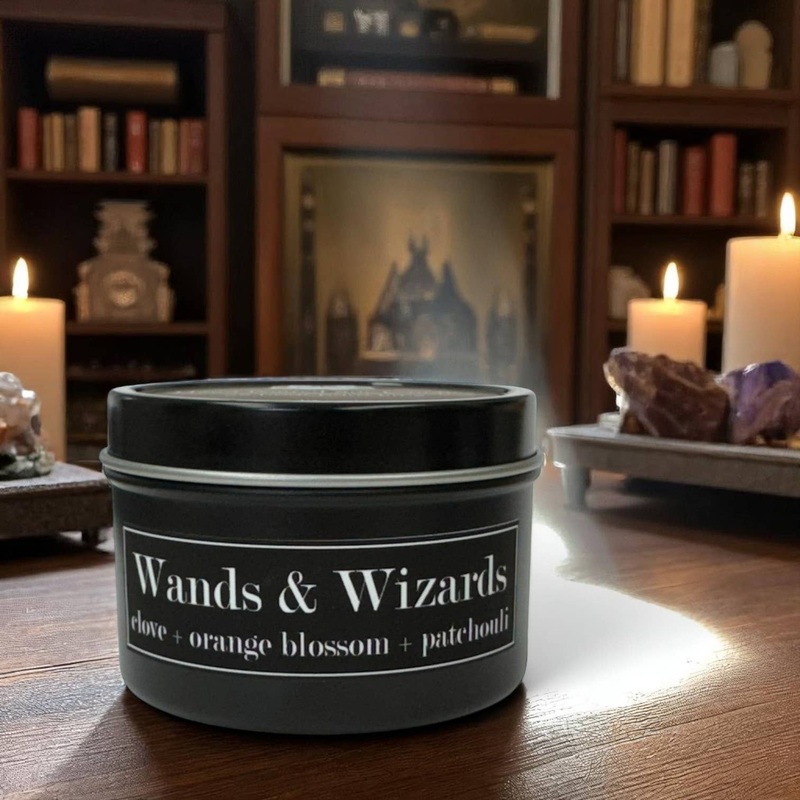 Fly Paper Products – Wands & Wizards 4oz Candle Clove + Orange Blossom + Patchoul