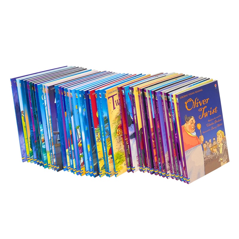 Usborne Reading Library – Confident Readers Collection 40 Books Set (Purple) *WITHOUT BOX*
