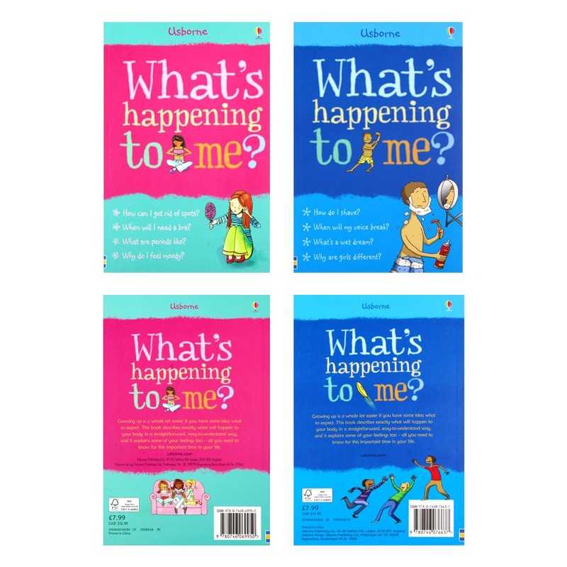 Usborne What’s happening to me? 2 book set collection for Boys and Girls growing up