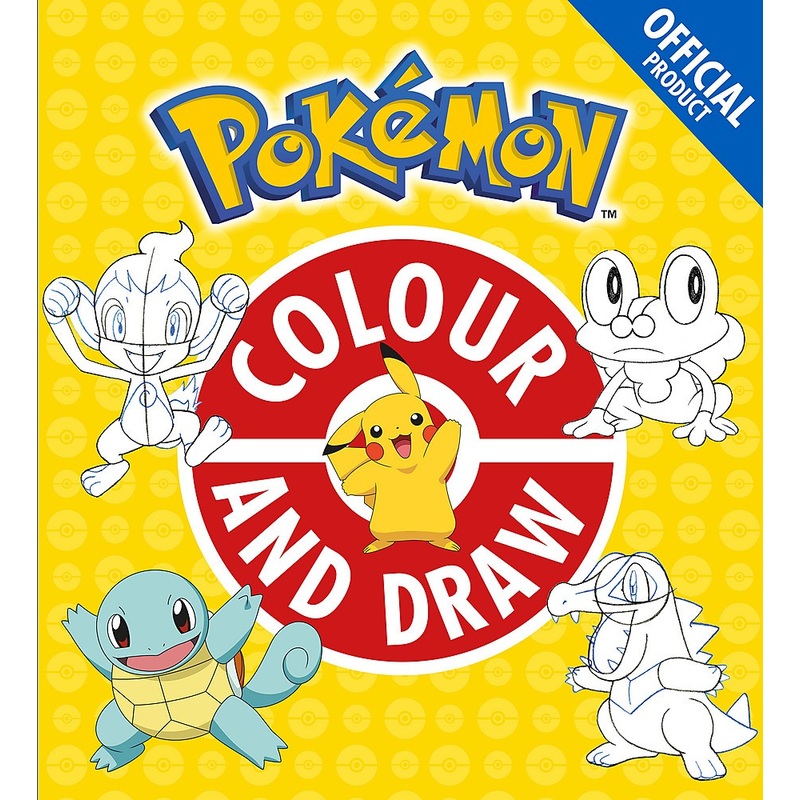 OFFICIAL POKEMON COLOUR AND DRAW