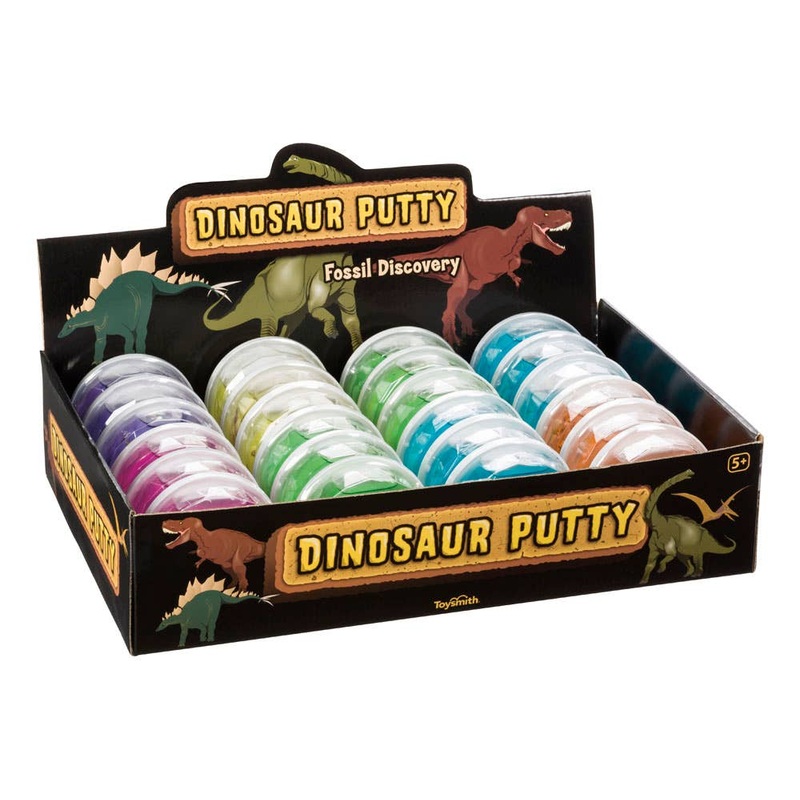 Toysmith – Dinosaur Fossil Putty, Reusable, Tactile, 3-1/2″ container