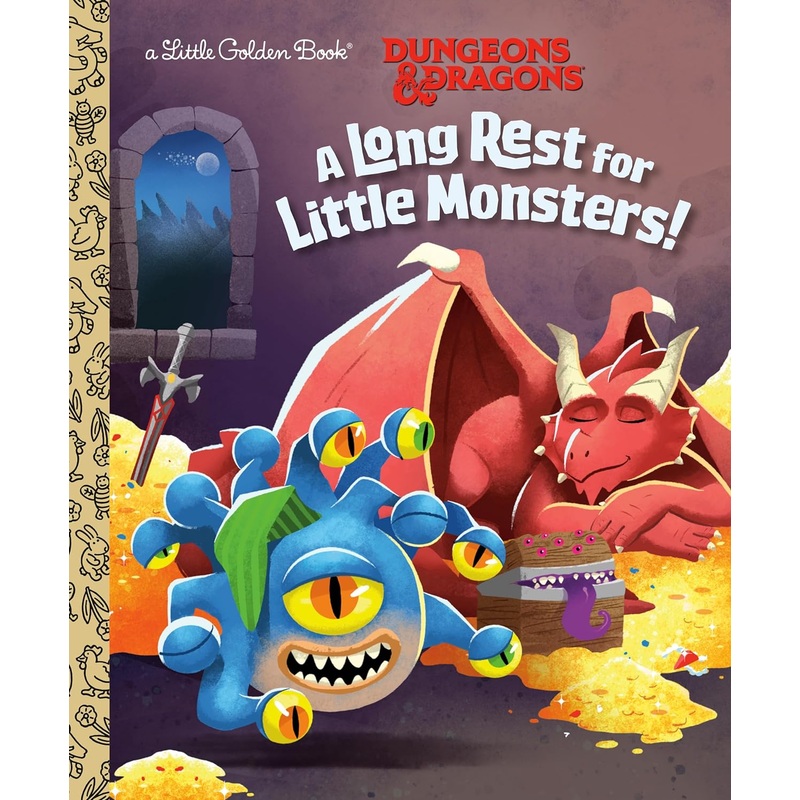 A Long Rest For Little Monsters (Little Golden Book)