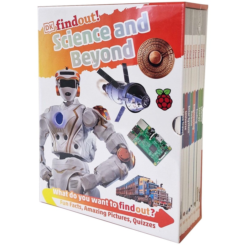 DK Findout!: Science and Beyond Collection 8 Books Box Set (Science, Energy, Coding, Engineering, Robots, Solar System, Universe & Space Travel)