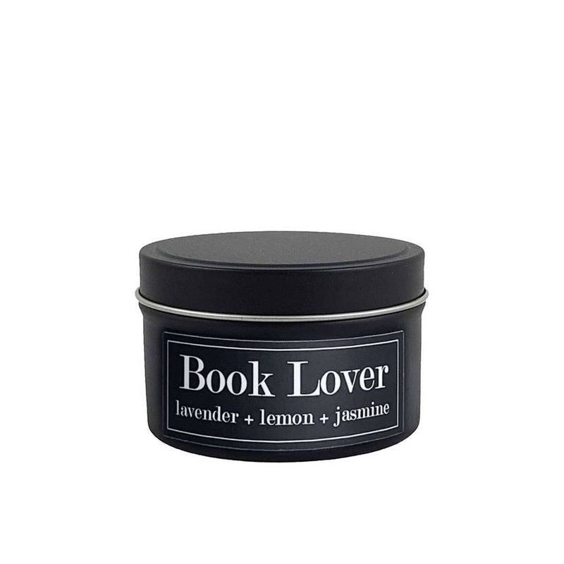 Fly Paper Products – Book Lover Lavender + Cotton 4oz Soy Candle