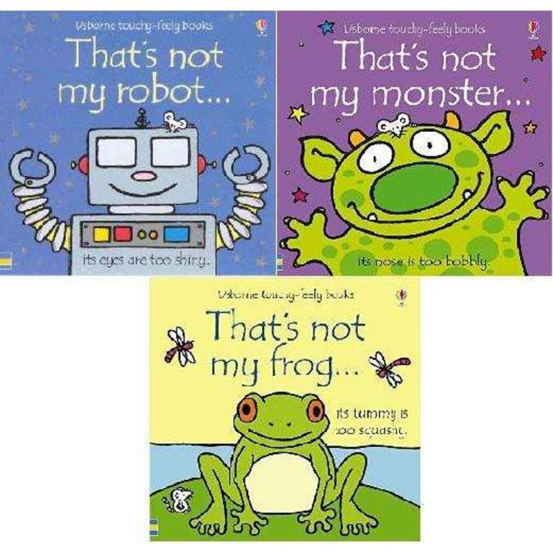 That’s Not My 3 Books Collection Set Fiona Watt Robot, Monster, Frog