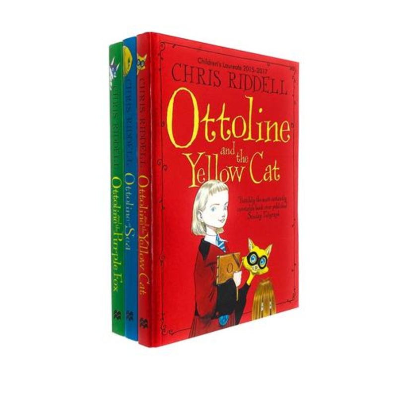 Chris Riddell Ottoline Collection 3 Books Set – Ottoline at Sea, Ottoline and The Yellow Cat, Ottoline and The Purple Fox